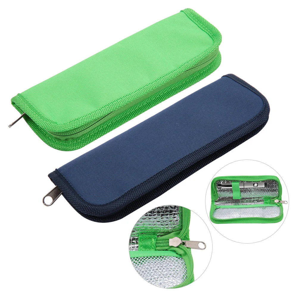 1Pc Portable Diabetic Insulin Cooler Bag Protector Pill Refrigerated Ice Box Medical Travel Case Insulation Outdoor Cooling Bag