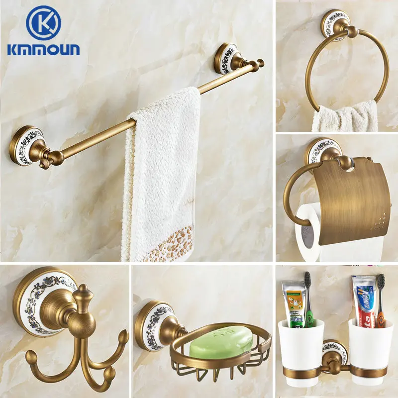 Bar Paper Holder Cloth Hook Soap Dish Cup Holder Toilet Brush Holder