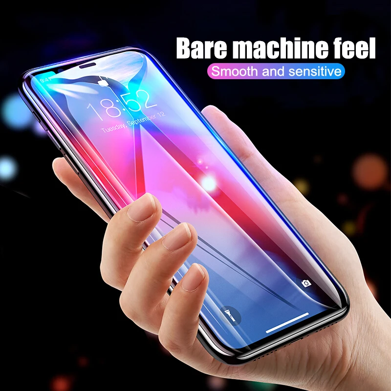 500D полное покрытие защитное стекло для iPhone 11 Pro XS Max X XR Защита экрана для iPhone 7 6 8 Plus 5 6s закаленное стекло