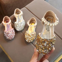 spring girls shoes dance party shoes for kids baby princess shoes gold big girl single shoe 1 12 years old child pink