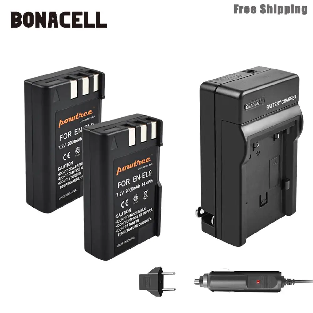 Батарейка и зарядное устройство для фотоаппарата Nikon 2000 мАч|Цифровые