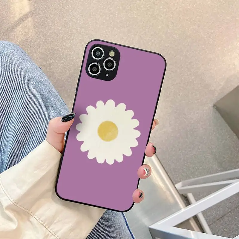 

Daisy Flower Phone Case For iPhone 5 5s se 6 6s 6spluse 7 7plus 8 x xr xs 11 12 Cover Fundas Coque