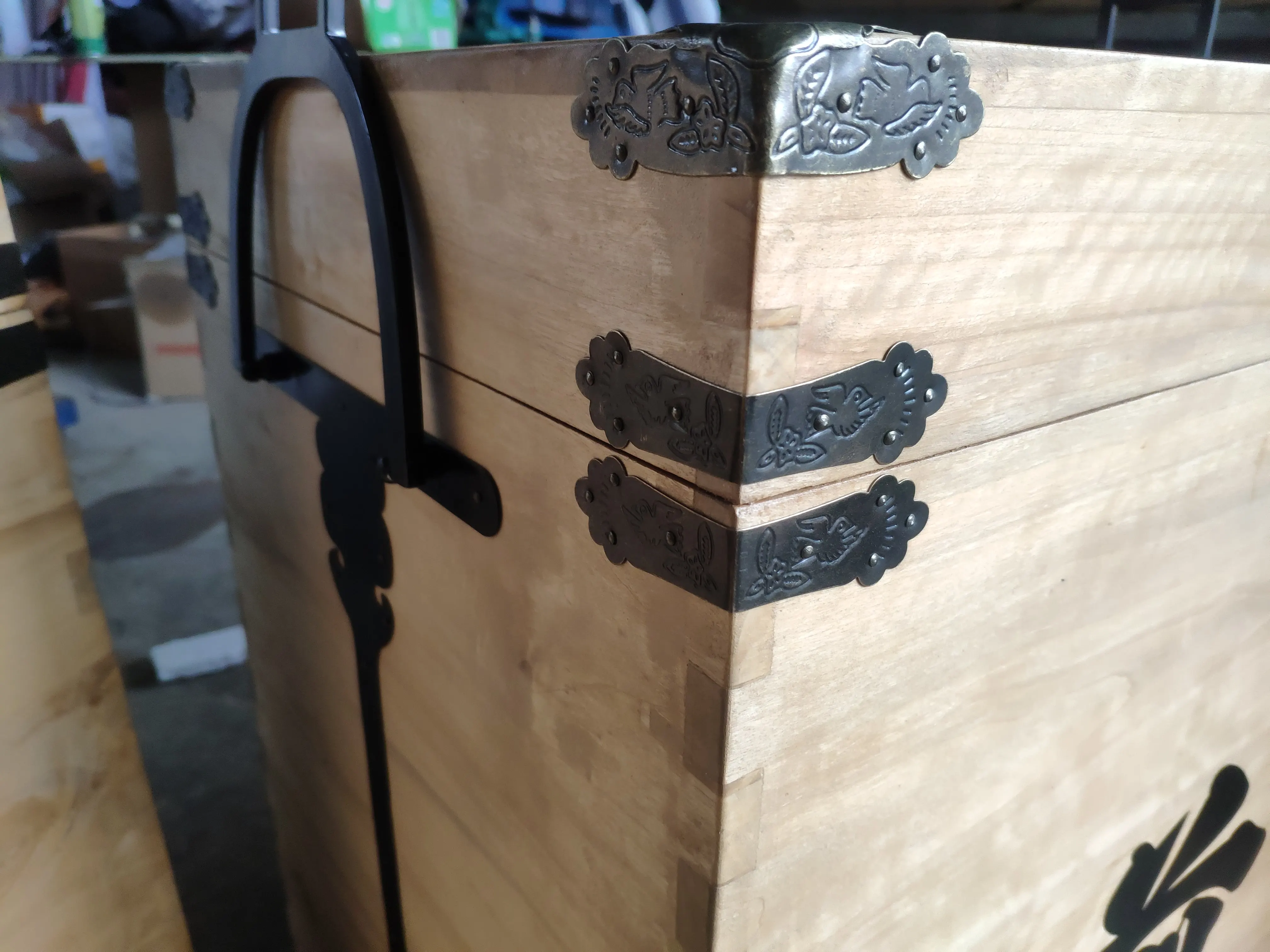 Профессиональный деревянный ящик для самурайских доспехов joroi Bitsu|Боевые