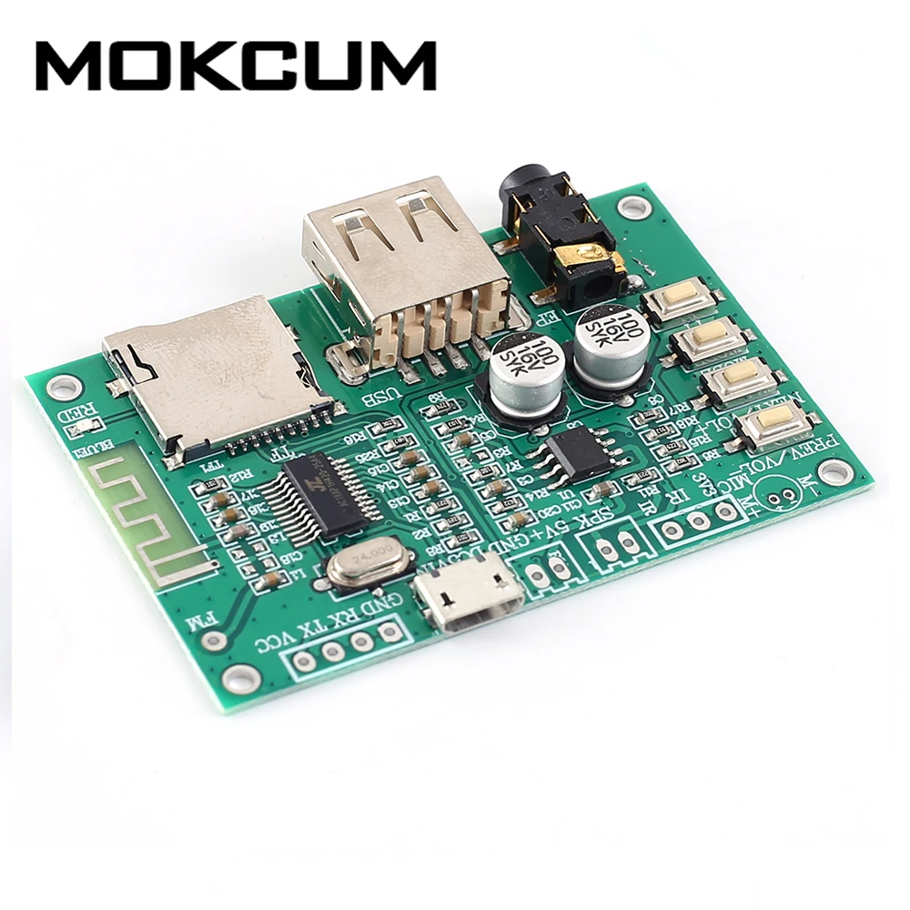 MP3 Bluetooth цифровой усилитель мощности модуль SPP сквозной Поддержка FM TF карты/u-диск