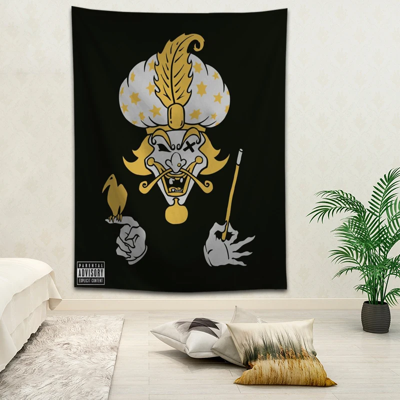 

Hot Sale Custom High Quality Clown Wall Hanging HD Landscape 3D Printing Digital Printing Home Decoration Tapestry