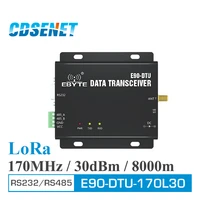 e90 dtu170l30 wireless transceiver rs232 rs485 170mhz lora 1w long range 8km rf module radio modem lora for data transmission