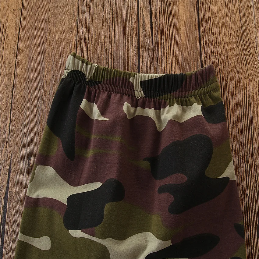 

Children Clothing New 2020 Summer Boy Fashion Clothes 1-3 Years Old Short-sleeved T-shirt Camouflage Trousers Two-piece Suit