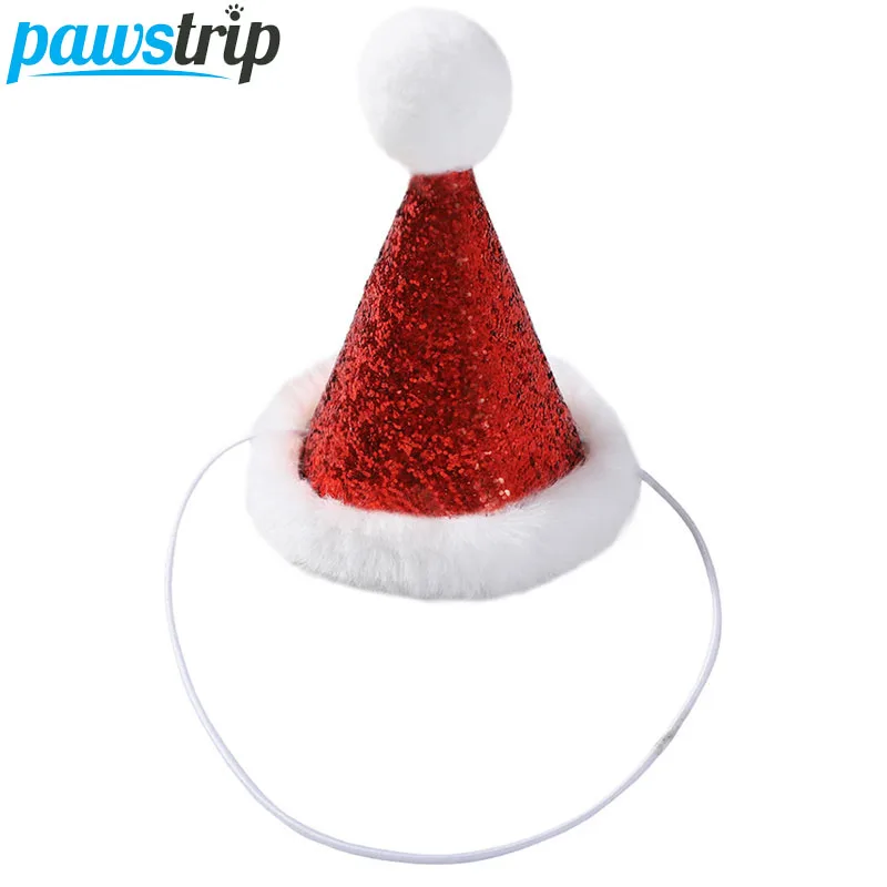 

pawstrip Pet Dogs Caps Cat Dog Birthday Costume Sequin Design Headwear Pet Cap Hat For Dogs Cat Christmas Party Pets Accessories