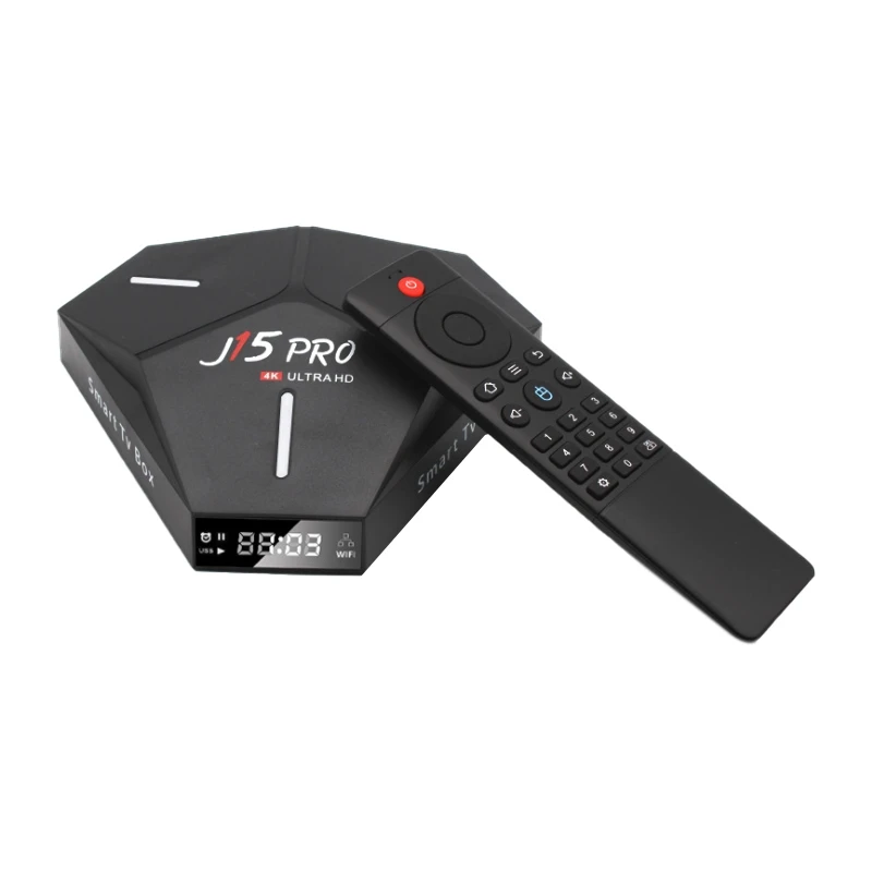 ТВ приставка J15 PRO 2 4 + 5 ГГц Wi Fi 4K HD Android 9 0 4/64 ГБ|ТВ-приставки и медиаплееры| |