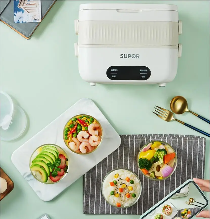 220V 1.5L бытовый Электрический Риса Cooker2 слоя Автоматическая обеды отопление