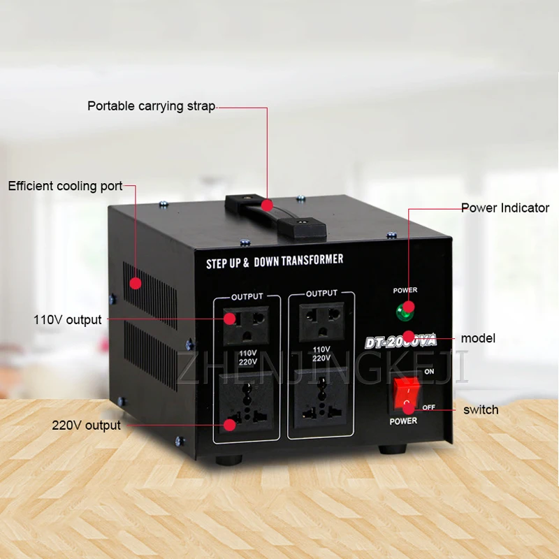 

Electrical Appliances Dedicated Transformer 220V To 110V Portable Single-phase Ring Low Noise Low Frequency Power Transformer