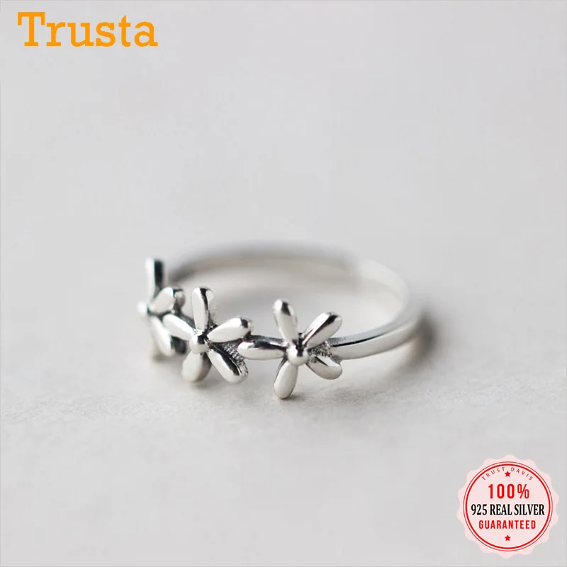 Trusta 2018 100% тайское модное серебро 925 пробы ювелирное изделие милый цветок