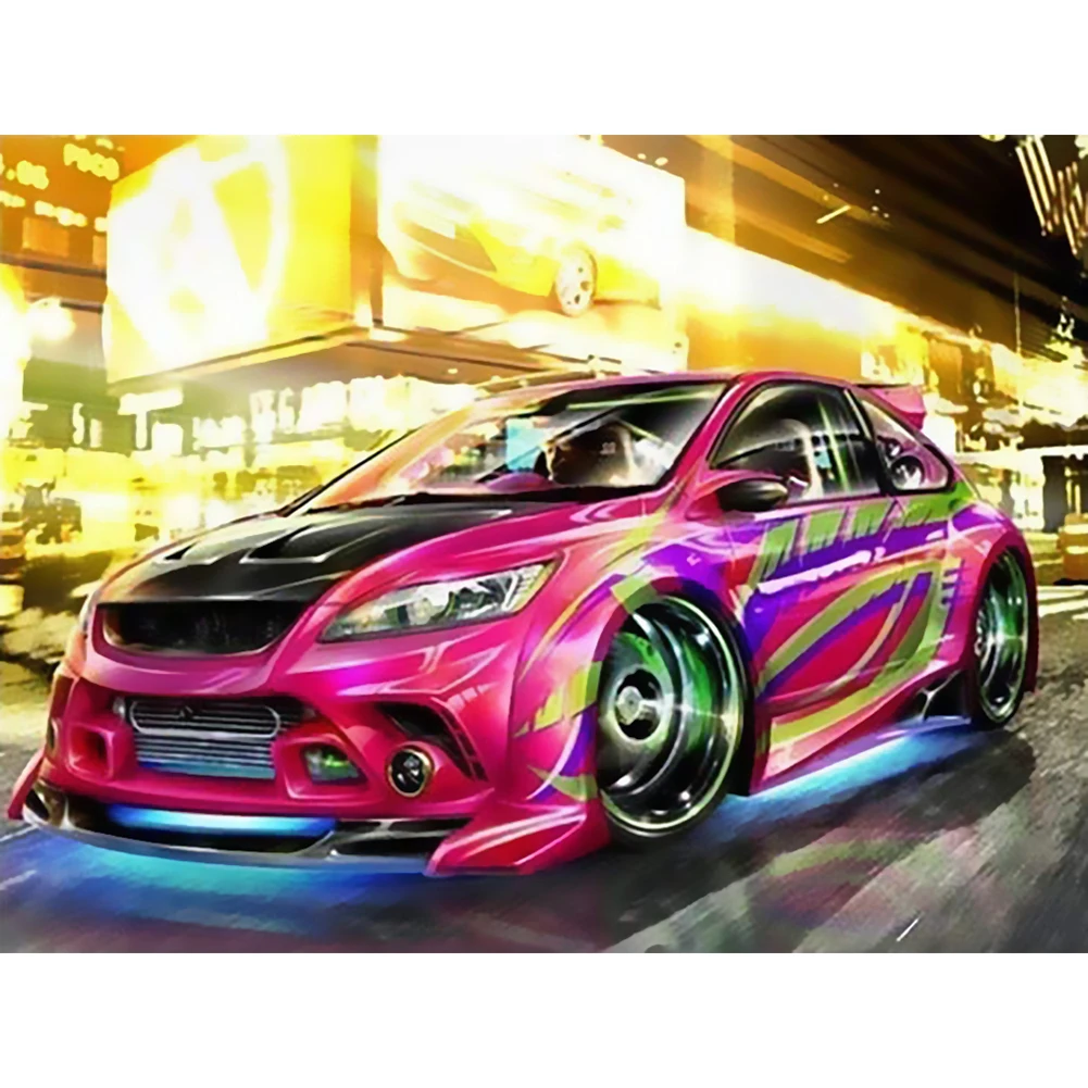 

Digital oil painting DIY cool car digital oil painting art oil painting home decoration wall painting