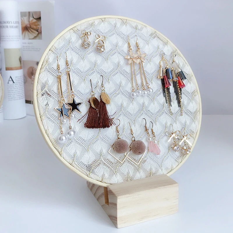 Кружевные креативные серьги Женские Ювелирные изделия рамка для хранения
