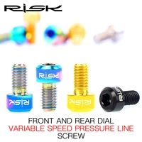 risk m5m6 ultralight bicycle bolts tc4 titanium alloy colorful bicycle parts fixing screws professional mtb bike accessories