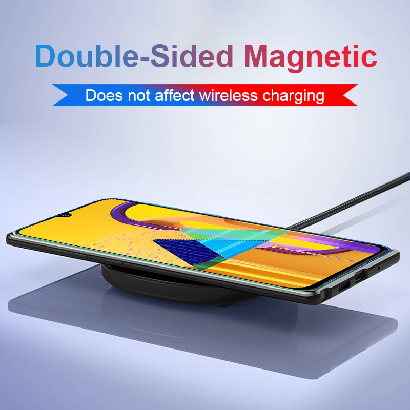 Чехол на магните для samsung Galaxy M30S двусторонний чехол из закаленного стекла 360 M 30 S