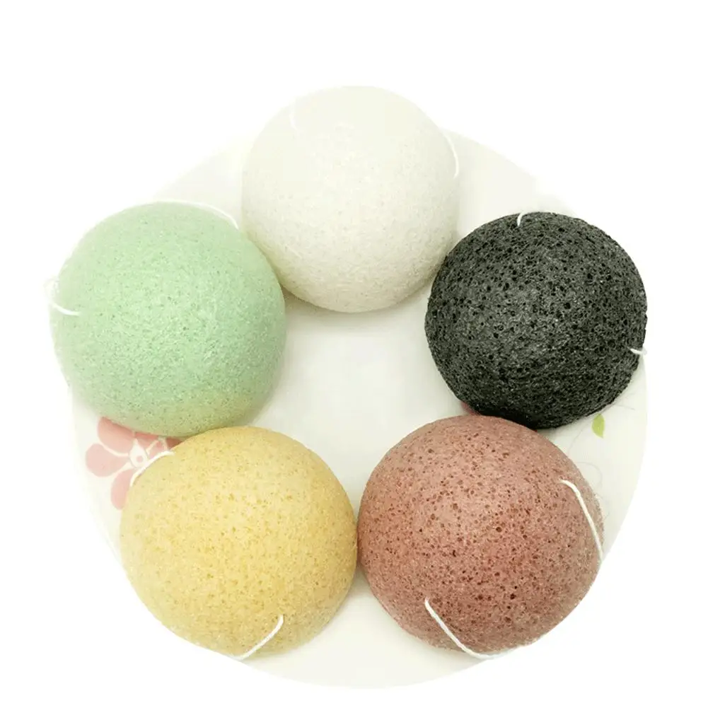 1 шт. натуральная косметика Konjac бамбуковый уголь инструмент для чистки лица