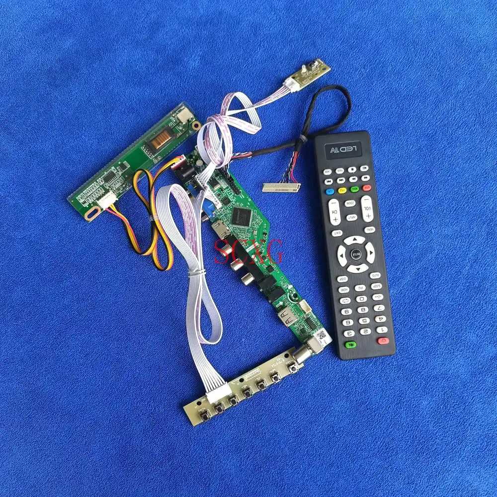 Плата контроллера аналогового сигнала 1400*1050 1ccfl совместимая с HDMI USB AV VGA для