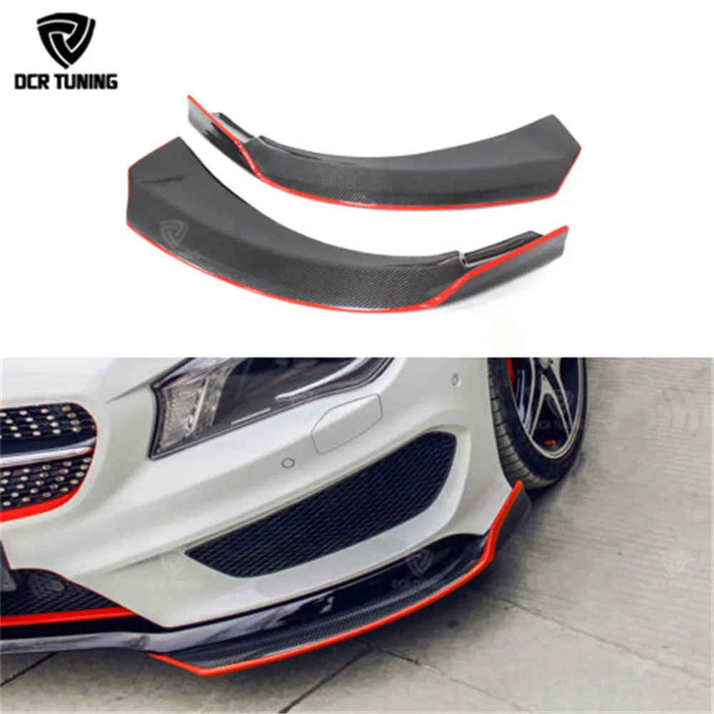 Для Mercedes CLA Carbon передний бампер сплиттер и задний 2014 2015 2016 Class cla 45 amg CLA250 CLA260 CLA45