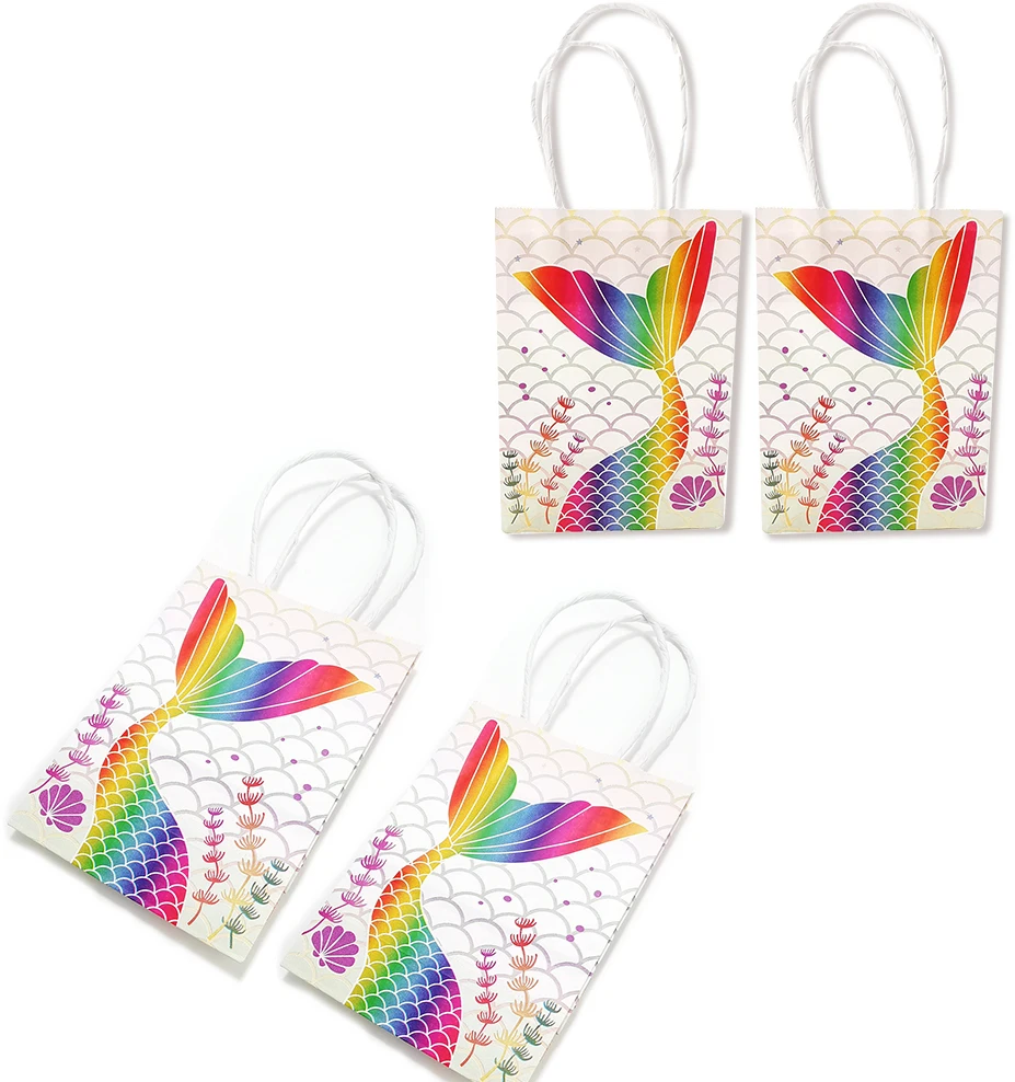 12 шт. бумажный пакет для подарков с ручкой | Дом и сад