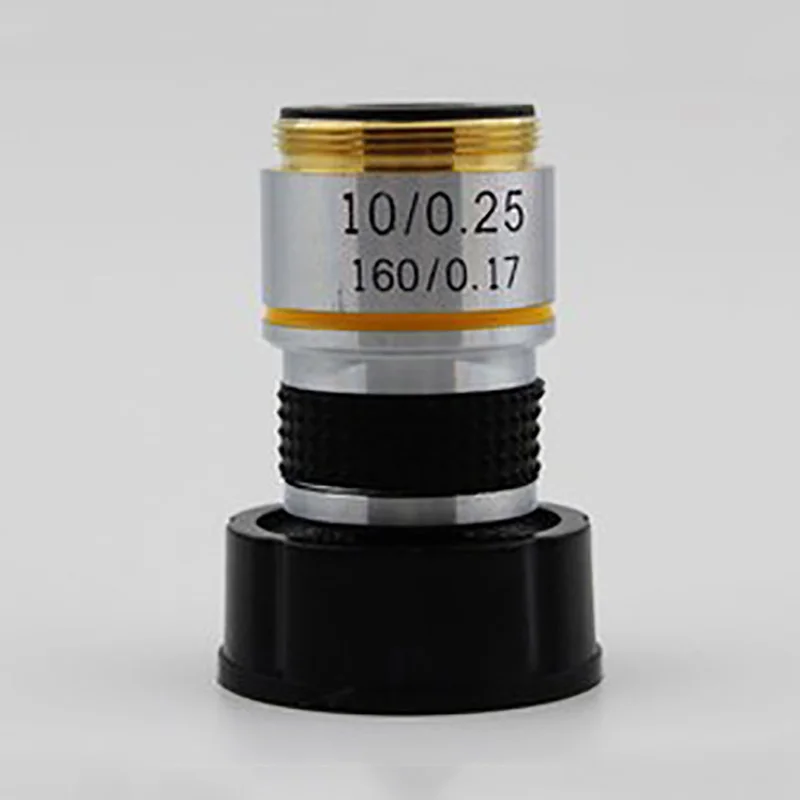 

4Pcs 185 Microscope Objective 4X 10X 40X 100X Achromatic Objective Biological Microscope Parts Accessories