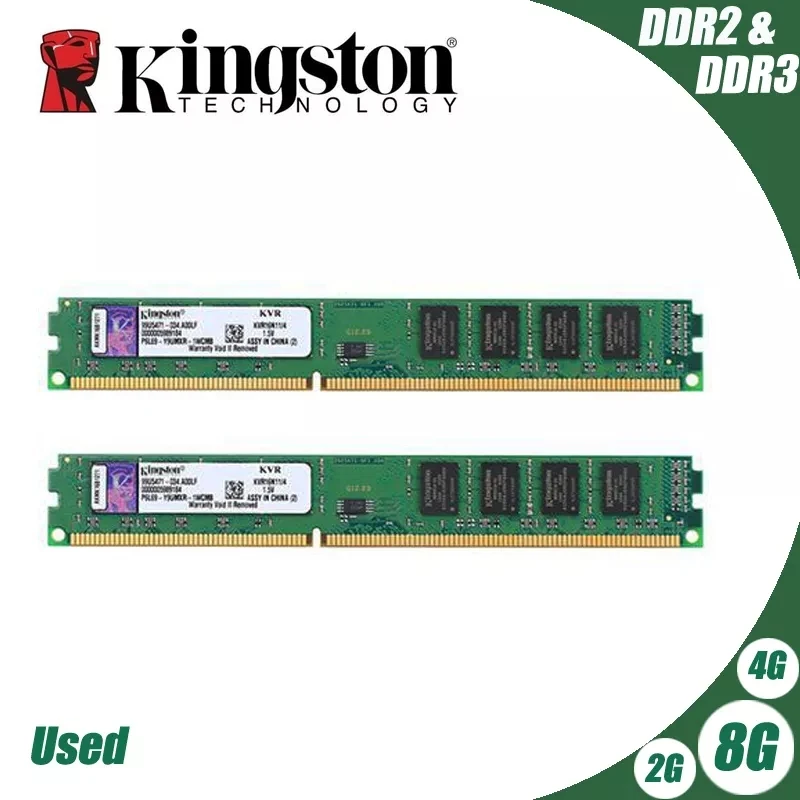ОЗУ Kingston для ПК оригинальная память 2 Гб ddr2 667 800 мгц модуль памяти DIMM 4 ГБ 8 ddr3 1333 МГц