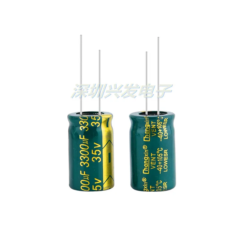 Термостойкий высокочастотный Фильтр 35v3300uf низкое сопротивление 35 в 16x25 мм 3300 мкФ