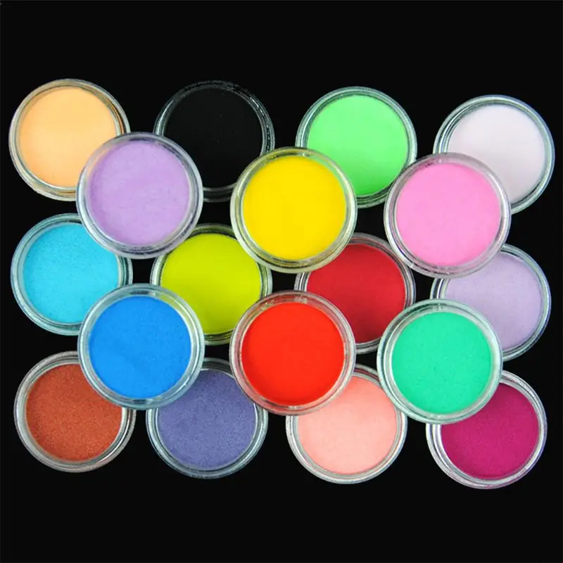 

P15F Nail Manicure Filling Materials DIY Epoxy Crafts Making Tools Shiny Powder Luminous Shine Sequins Filler