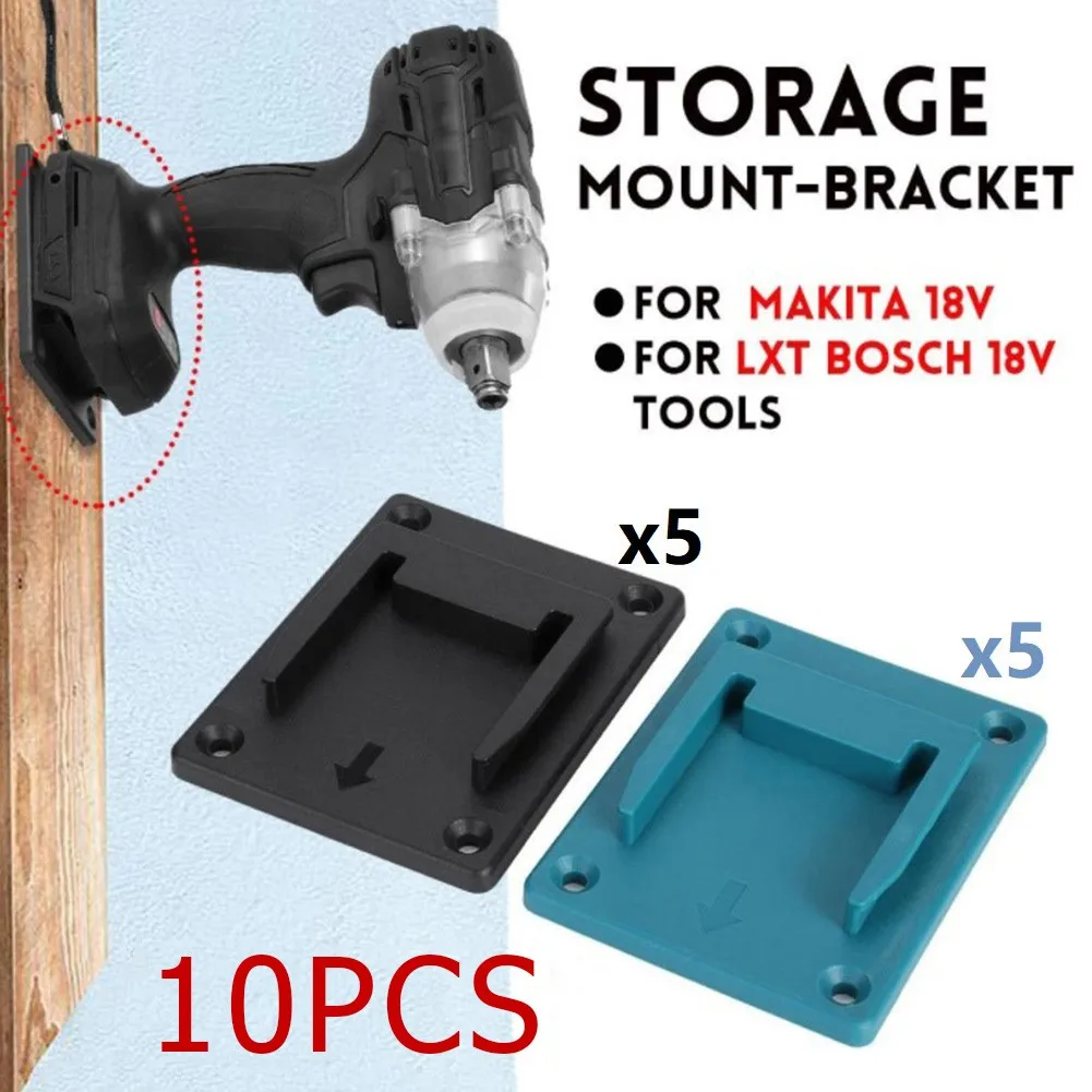 

10 Pcs Electric Tool Holder Wall Mount Bracket For Bosch 18V Battery Electric Drill Accessories