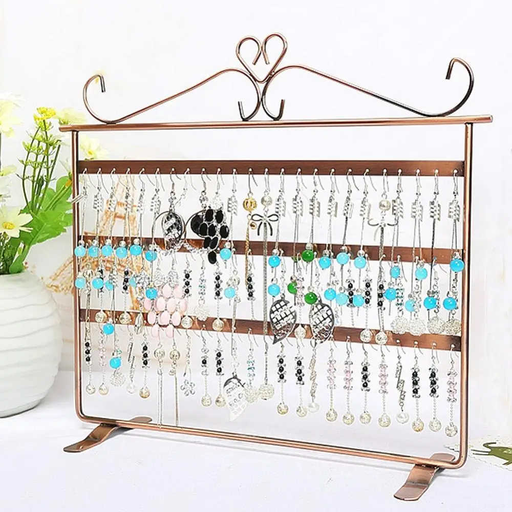 Лидер продаж винтажный элегантный красивый металлический держатель для серег