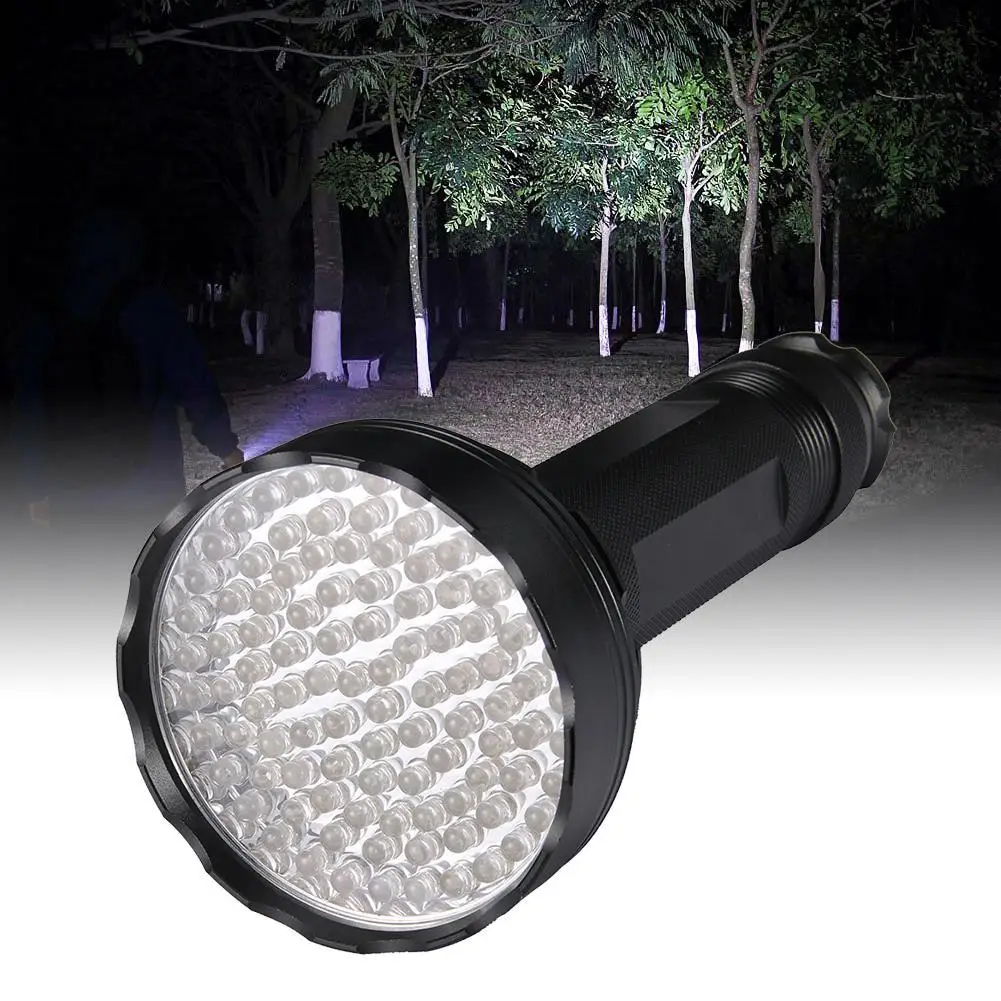 100 светодиодный УФ светильник Ультрафиолетовый черный лампа фонарь