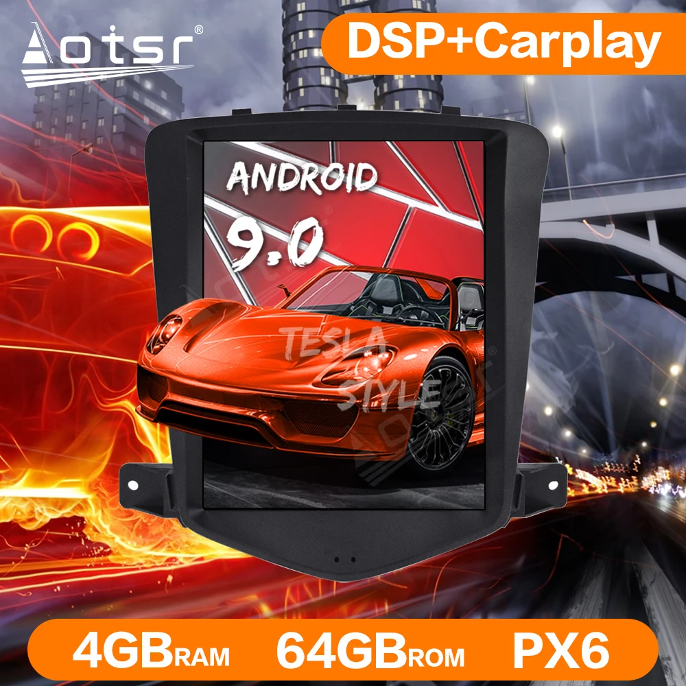 

Автомобильное радио, мультимедийный плеер для Chevrolet CRUZE 2008-2012, Android 9,0, PX6, GPS, Carplay, DSP