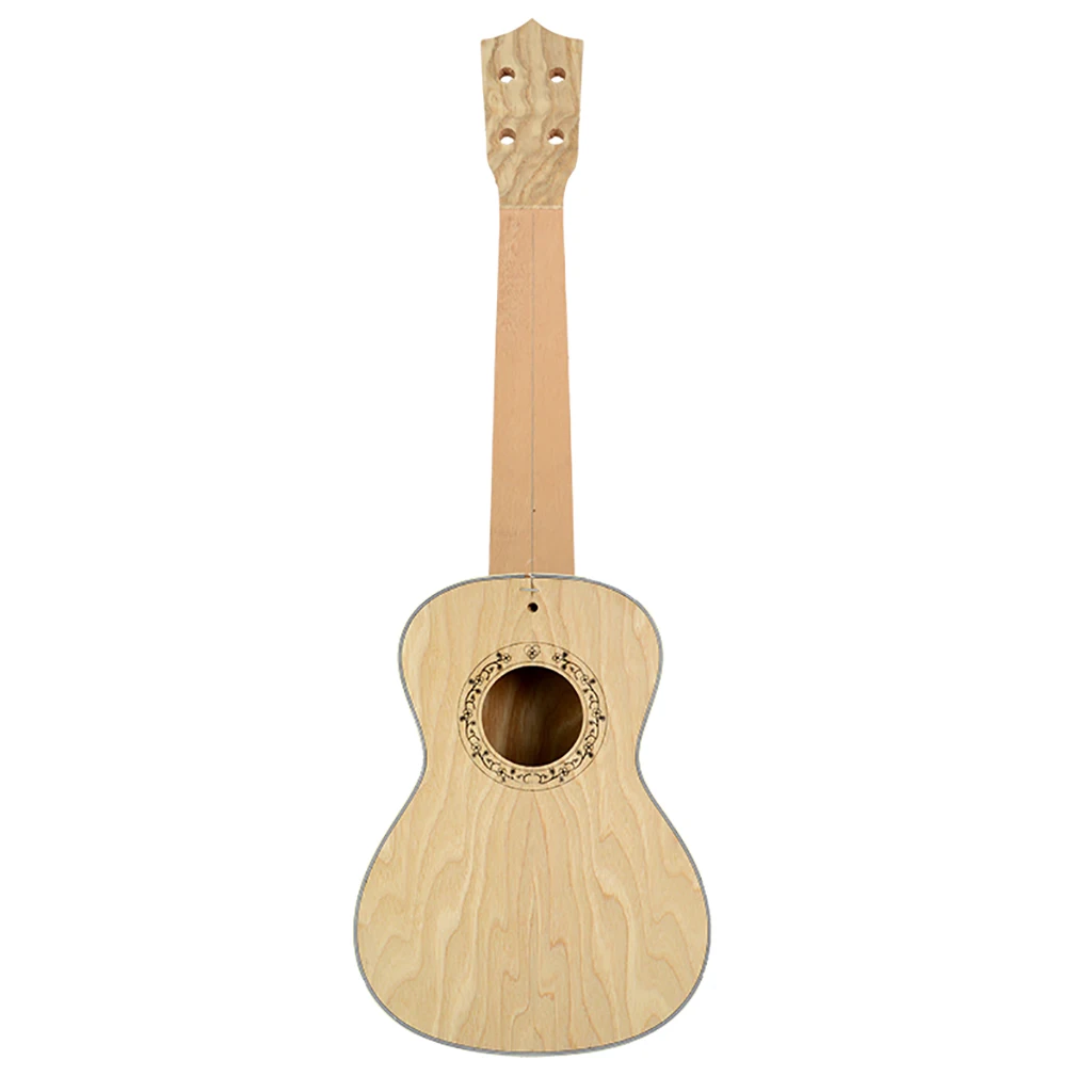 

23inch Concert Ukulele DIY Kit Material Handmade Wooden Musical Instrument Luthier Supply
