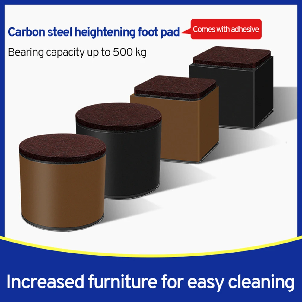 Furniture Risers Bed Riser Chair Leg Lifts Couch Lifters Increase Height Storage Space Desk Table Feet Bedding Accessories | Мебель