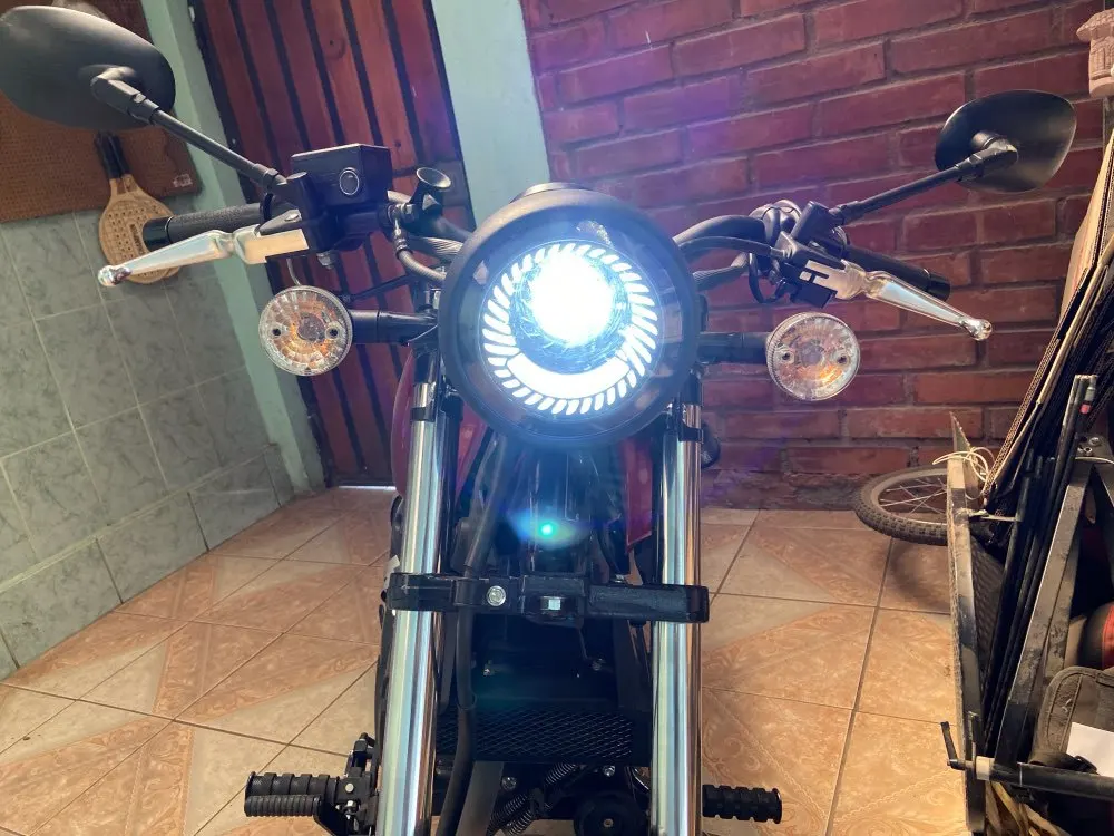 1x6 5 дюймов светодиодная фара для мотоцикла 6000K 30W Супер яркая передняя Yamaha Harley Honda |