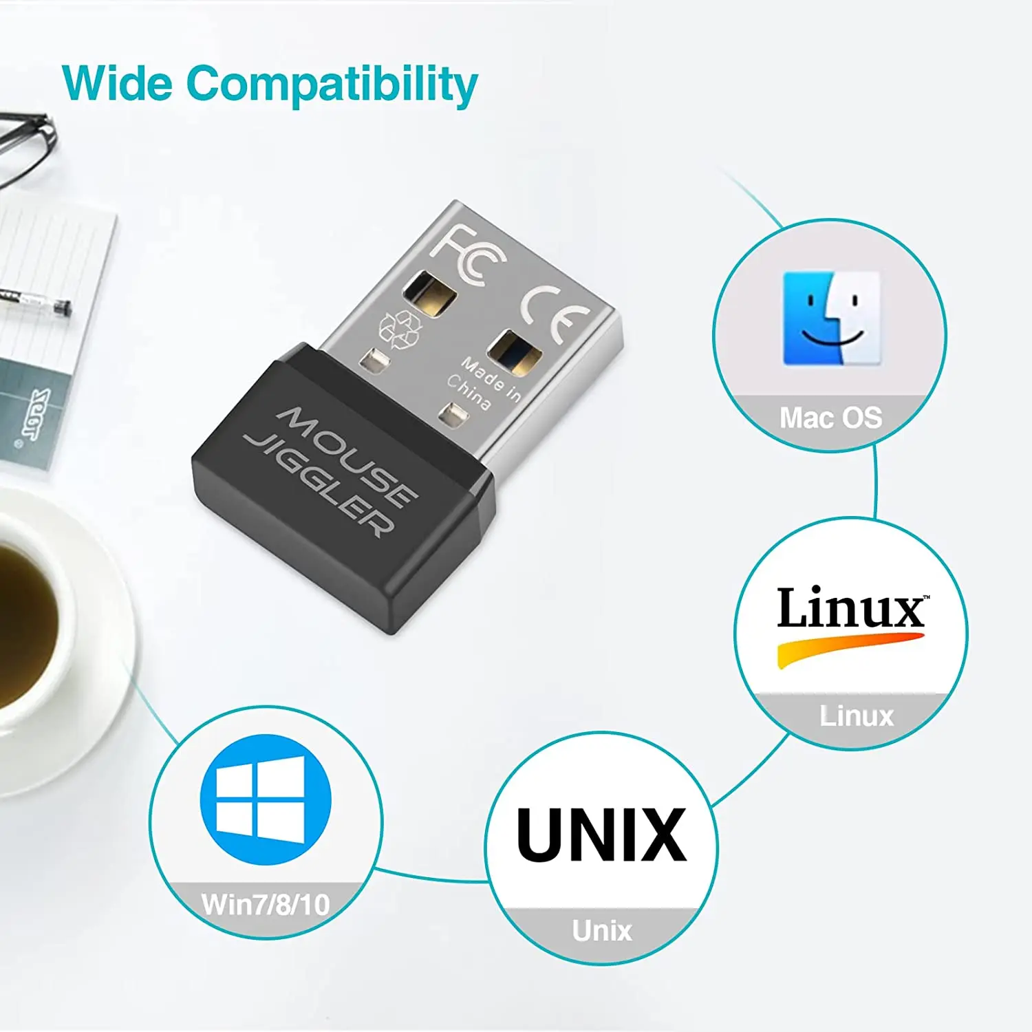 Rii RT301 USB-мышь для скачков недетектируемая компьютерная мышь автоматическая