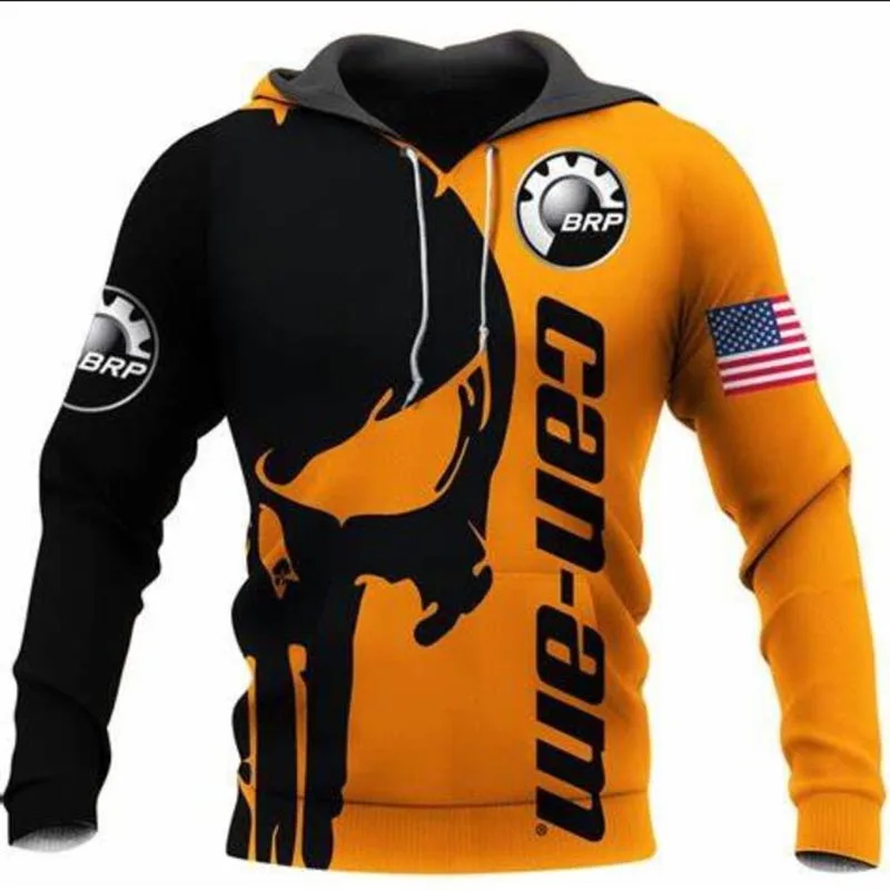 

New Men's Bombardier Motorcycle Logo Fashion Loose Hoodie Sports Casual Harajuku High Quality Sweatshirt Brand Men's Pullover