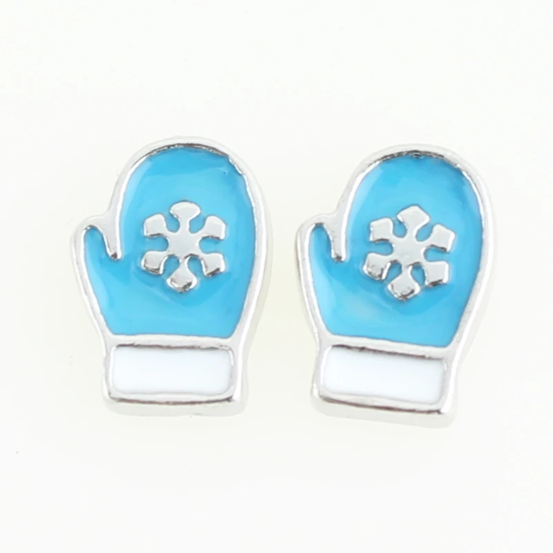 Модный плавающий кулон покрытый серебром с сердечками Красный Шарм