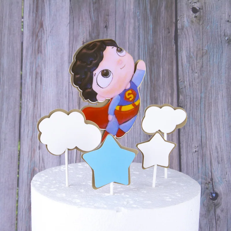 Свадебный торт Топпер личности ВСЕЛЕННАЯ супер мальчик труда девушка DIY товары