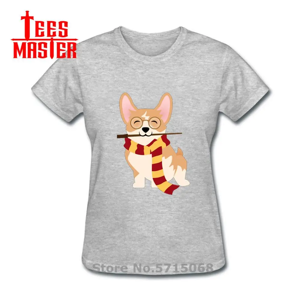 Новинка футболка с изображением Гарри корги женская забавным волшебным