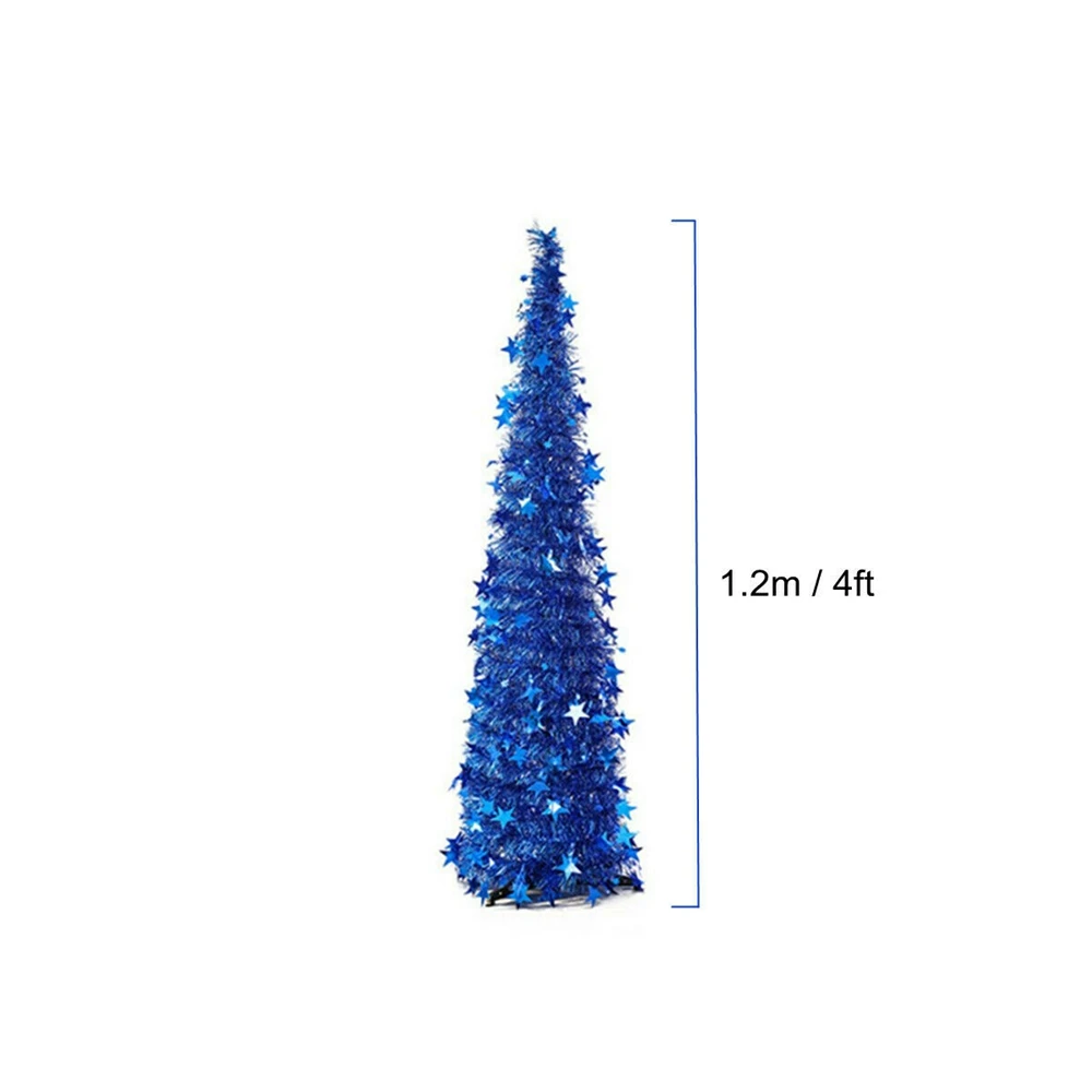 

1Pc Christmas Tree Creative Christmas Supplies Top Christmas Tree Retractable Folding Christmas Decoration Tree Xmas Ornament Tr