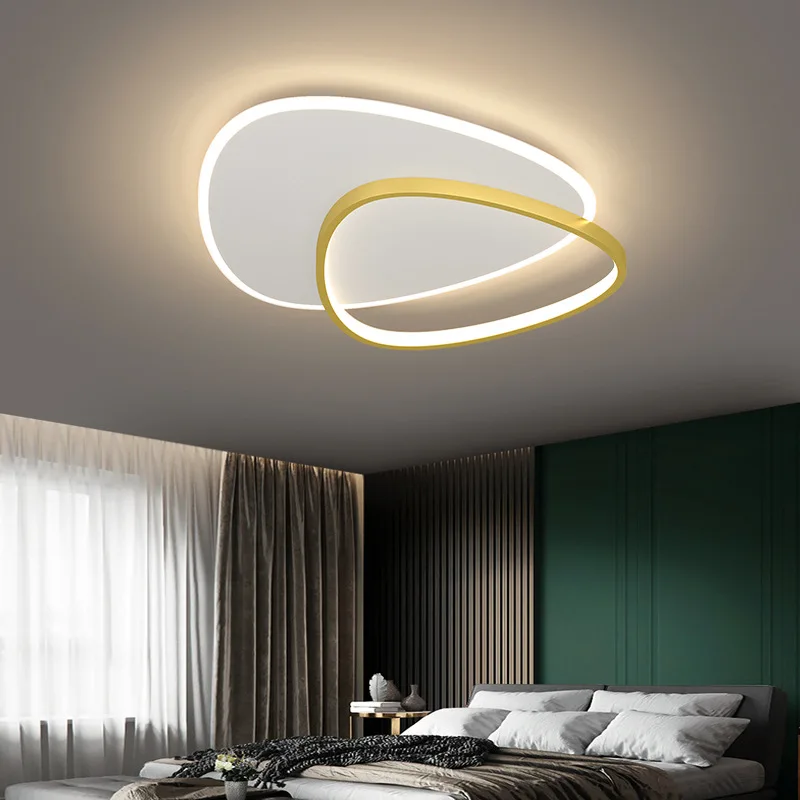 Ultra-thin Led Ceiling lights Modern Simple Bedroom Lamp Home Art Study Lighting Kitchen balcony black/gold Ceiling Lamp Fixture