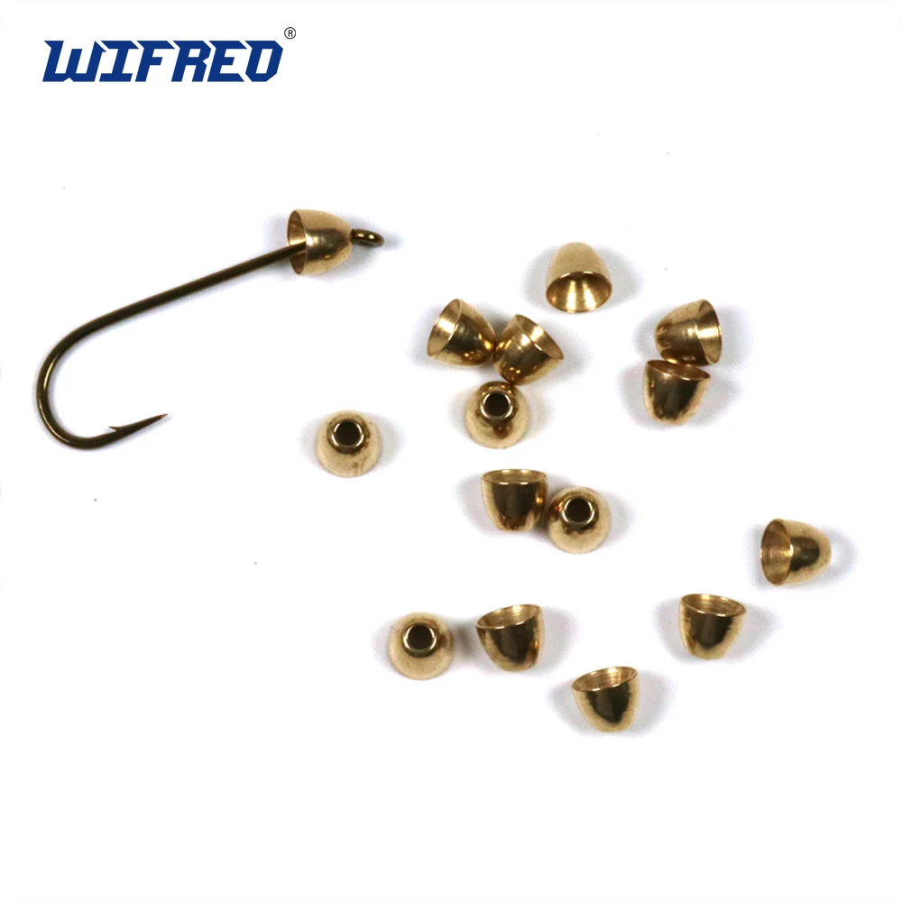 

Wifreo 200pcs 5.5mm Fly Tying Brass Cone Head Beads for Tube Fly Streamer Zonker Fly Tying Material Wholesale for 2mm Liner Tube