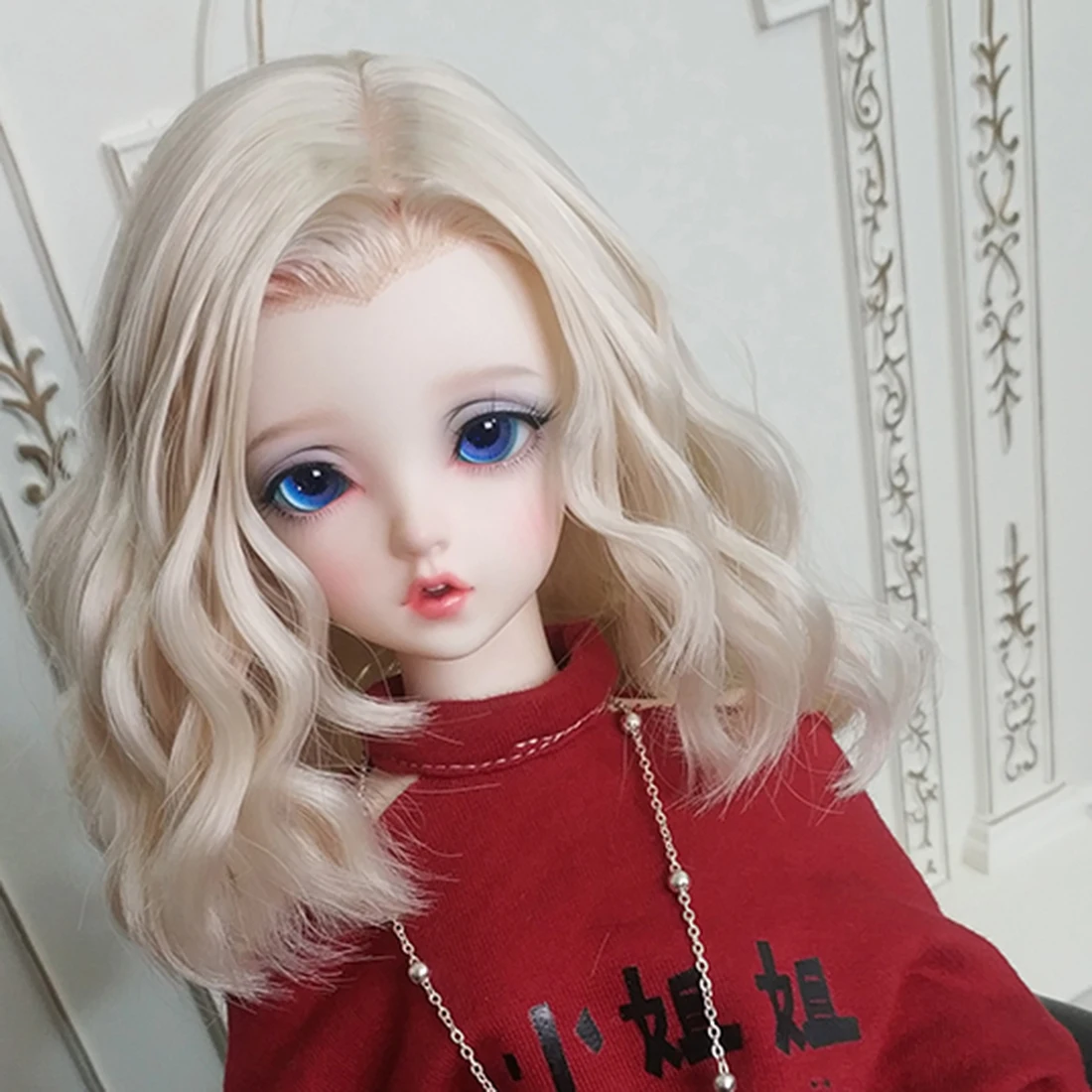 Куклы и аксессуары Универсальный кудрявый парик для 1/4 1/3 BJD куклы светильник