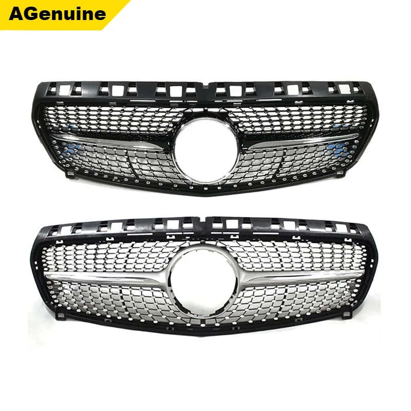 

Hi-end Carbon Fiber Black Car Front Bumper Radiator Mesh Grille Racing Grills For Mercedes-Benz A Class W176