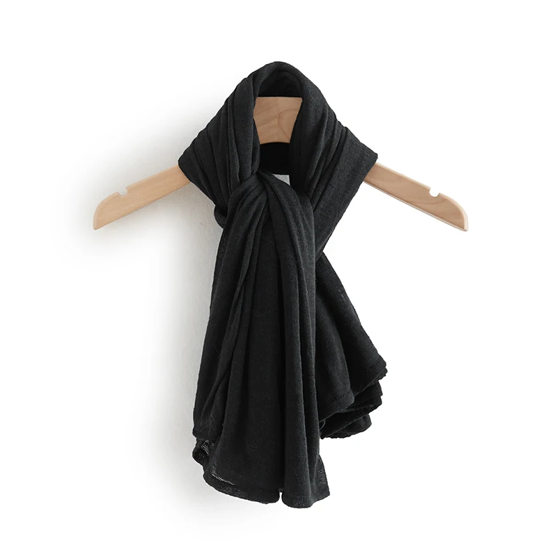 

Jhbeute Brand Women's Fashion Luxury Versatile Scarf Woman Winter New Korean Double Layer Sesign Neck Warm Solid Color Shawl