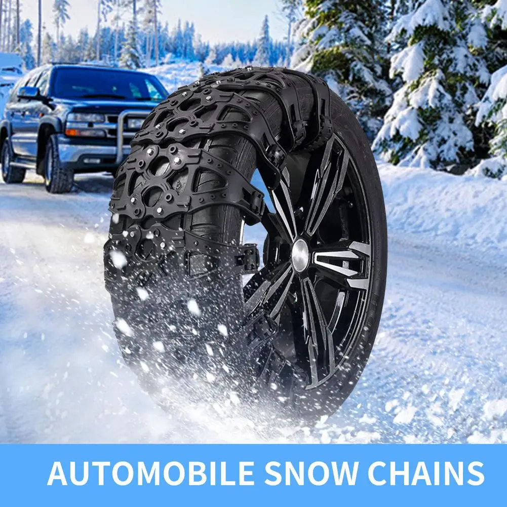 

8Pcs Winter Car Tire Chains Anti-skid Wheel Tyre Cable Belt Snow Mud Road Roadway Safety Emergency Tool SUVs Truck Universal