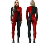 Женский костюм для косплея с принтом для косплея, комбинезон с длинными рукавами, комбинезон для девочек-клоунов, комбинезон для косплея на Хэллоуин для взрослых