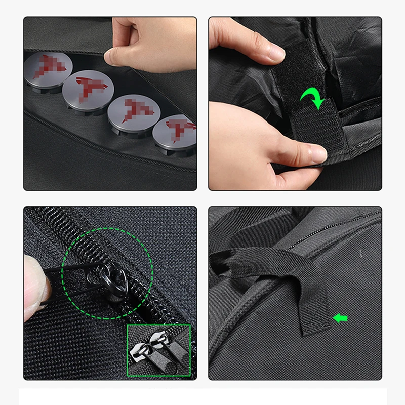 Сумка для хранения колпачков на колесах Tesla Model 3 Y портативная автомобильная