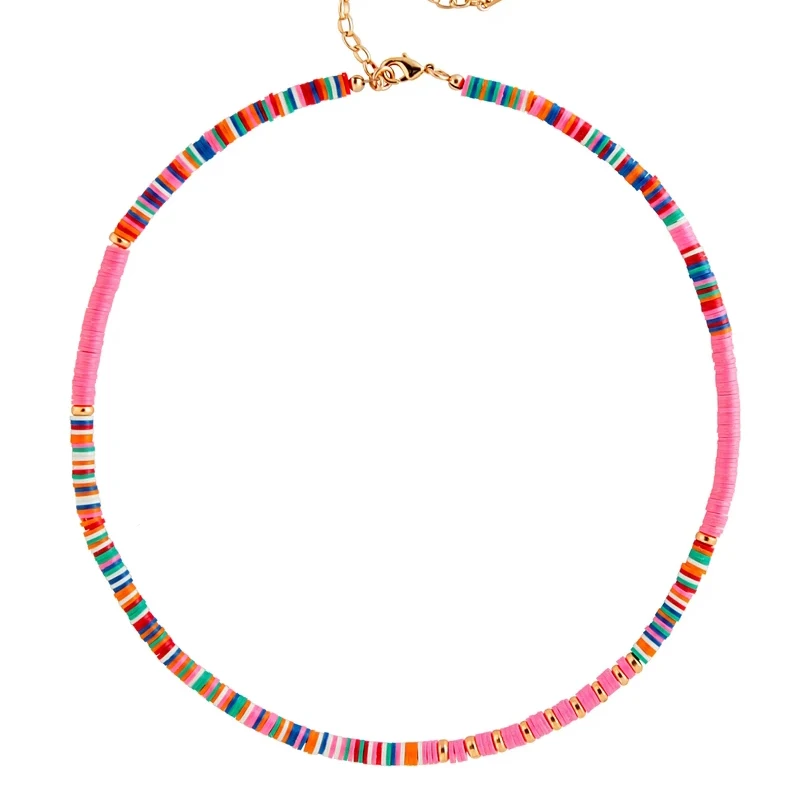 necklace 26 Подвеска «зуб» акула, колье из полимера, бисерное ожерелье для серферов, ожерелье из винила в африканском стиле, Женское Ожерелье - Окраска металла: necklace 26